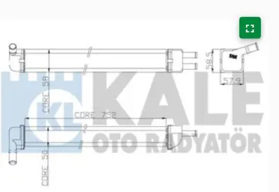 KALE 0582852AL Kalorıfer Radyatoru R12 Toros (2 Sıra Cu+pl) 7702252835