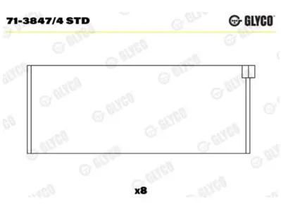 GLYCO F7138474STD Audı  79,5mm Afn Kol Yatak 77288600