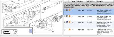 PSA 13335143 Ne Akt Organı 13250870 13335143 374640 374893