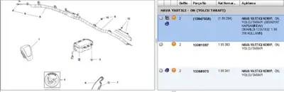 PSA 13367432 Hava Yastığı Yolcu ASTRAJ 12847035 13367432 199284 199316
