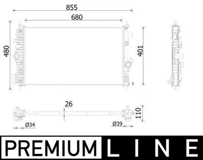BEHR MAHLE CR 928 000S Motor Su Radyatoru A.T ( Brazıng ) Insıgnıa A 09>17 B16dth - B16dtj - B20dth CR928000S 1300374 13437347 39086761 376747464 606049 37012710 CR928000P 376747461 8MK376747461