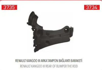 PLEKSAN 3735 Arka Tamplkon Baglantı Braketı Sol Kangoo Iıı 8200435435