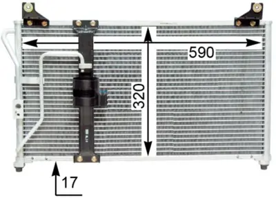 BEHR MAHLE AC649000S Klıma Radyatoru 540x780 Kıa Clarus Eno:8fc351310781 94649 K9B261480 83005027 KA5027 512013N OK9B261480 43014 KK17461480 925507 8333016