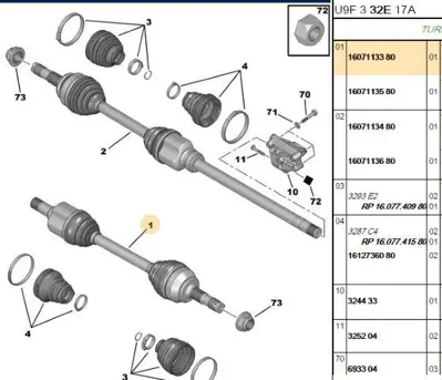 PSA 1607113380 Sol Aks 3273PL 1607113380 1399859080 1607113480 3272SS 1608509280 3272PQ 3272PE 1366928080 1614305580