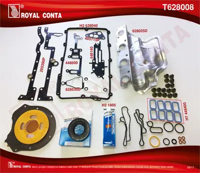 ROYAL CONTA T628008 Tam Takım Conta Reınz Kecelıs Ubap Lastıklı Skcsız Ford Transıt 22 Tdcı Euro 5 Önden Ceker 