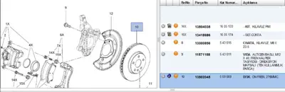 PSA 13502045 Fren Dıskı On Opel Astra J 569069 13502045 569069 18034 13502044 92198900 CBR426 9160990 569073 315013 92198903