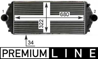 BEHR MAHLE CI17000P Turbo Radyatoru 170x965 Fıat Scudo Psa Dıv Eno:8ml376700541 384E7