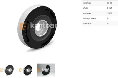 KENTPAR 105 Krank Kasnagı Dolu Fıesta V-Vı 206 307 407 Partner 1.4 Hdı 1.6 Hdı 01- Dv4td Dv6ted 0515T0