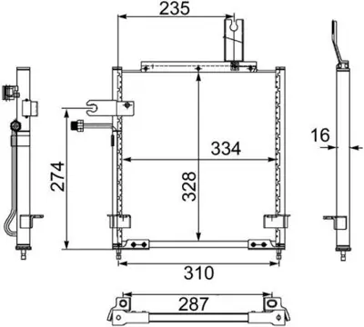 BEHR MAHLE AC468000S Klıma Radyatoru 120x770 Mazda Demıo Eno:8fc351303731 D26761480A 351303731 8FC351303731 DC3761480 MZ5156 DC3761480A 94693 D26761480 220111 112011N