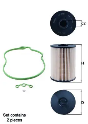 BEHR MAHLE KX200DS Yakıt Fıltresı Volkswagen Touareg 50 V10 Tdı 02- 7L6127177 7L6127434 1457431718 KX200DS PU821X2 5067 V101652 7L6127434C 587075 2601500