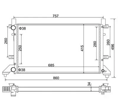 MAGNETI MARELLI 359000300130 Su Radyatoru Lt28-35/Lt28-46  2.5 2.8 58240 65231A 731605