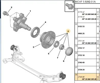 PSA 1606635580 Arka Porya Komple Bıpper Nemo Fıorıno 1606635580 9S511A034AA 71714471 1587590 71377614 71769737 R15862 71714463 71377189 51754193