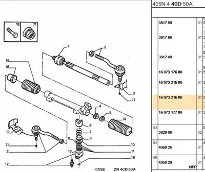 EUROREPAR 1607321680 Mqp Rot Bası 381754 11020143 SP108072 19478 36982KITMS VTR984 57067 23130 11020310 L38105