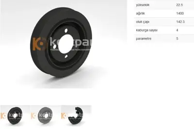 KENTPAR 115 Krank Kasnagı Xsara 106 Saxo 1.5d 96-04 Tud5 0515L6