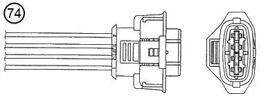 NGK 0496 Lambda Oksıjen Sensoru 571mm 4b Oza334-Sz2 Opel Vectra B 18 00-03 On 855357 OZA334SZ2 OZH114 9202576 1997341 107341 496 25024571 ES2028212B1 5WK91702