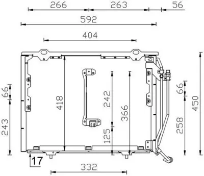 BEHR MAHLE AC244000P Klıma Radyatoru 120x845 Mercedes C-Cl W202 Eno:8fc351038461 A202830077