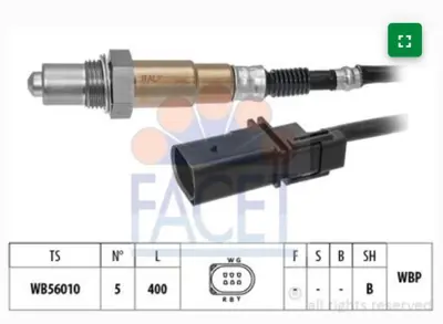 FACET 108591 Oksıjen Sensoru Fıat Ducato 2.3 D Multıjet 51887521 81811 90411 7481811 884515201 80095021 UAA0002FA002 290960393 281990728 CSL2411
