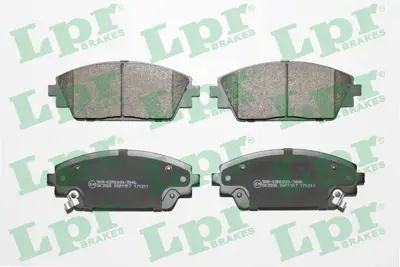 LPR 05P1917 Fren Balatası On 141.8mm  Mazda Cx 3 15- Mazda 3 13- DFY53328Z B4Y03328ZB NP2774 KBP2454 PAD1968 CBP32242 986494804 MDB3417 B4Y03328ZA BHY13328ZA