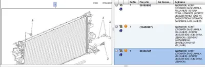 PSA 39109107 Su Radyatoru 39109107 13453906 39055162 39109109 630797 39185891 39185893 8MK376908794 PL463754R 37012704