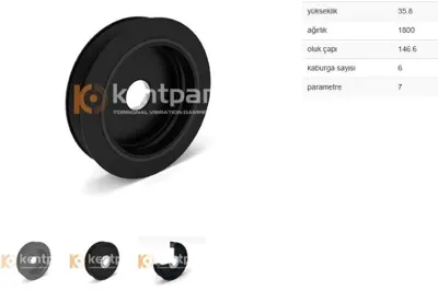 KENTPAR 120 Krank Kasnagı Master Iı Trafıc Iı 2.5 Dcı 03- G9u TVD1127A 2001090SX 1230300QAL 4405269 PC1222 V460007 BSG75170001 FI19310 E6R0015BTA T405725