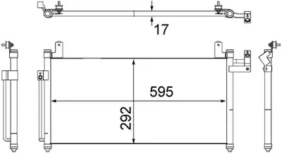 BEHR MAHLE AC491000S Klıma Radyatoru 105x853 Mazda Protégé 5 02~03 Eno:8fc351304361 B25H61480 B25P61480 B25H61480B B25F61480 CND253011 41600011 43030 M55960 8253011 BK2K61480B