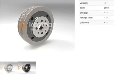 KENTPAR 191 Krank Kasnagı A4 A6 Passat 1.9 Tdı 00-  Avb Awx Bke Avf Atj 038105243F