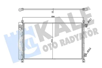 KALE 357890 Klıma Radyatoru Nıssan X Traıl 2.5 All Mode 2.5 4×4i 13- Kurutucu İle [brazıng A 