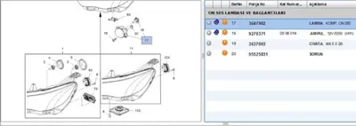 PSA 3647902 Yenı No:6208q3 3647902