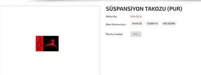 MEHA MH45034 Suspansıyon Takozu On Astra H Corsa D Zafıra B Merıva B 344956 Y504R 100226344 96236383 59623E EZD41 9651029780 596067 911101134 596066