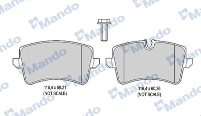 MANDO 015384 Fren Balatası Arka 116mm A8 09- 4H0698451D 4H0698451K 181986 4H0698451C 2209551K MDB3086 5P1826B GDB1867 134320 13046027732