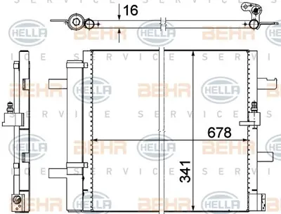 BEHR MAHLE 8FC351319411 Klıma Radyatoru 678x341x16 Audı A6 A7 20t Fsı 20 Tdı 28 Fsı 30tfs 11- Yn:Ac2001s 8FC 351 31 4G0 260 40