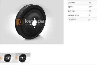 KENTPAR 192 Krank Kasnagı Vectra C Astra H 1.9 Cdtı 04- Z19dtj Z19dth 0614584