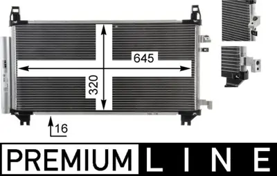 BEHR MAHLE AC841000P Klıma Radyatoru 115x845 Toyota Yarıs Zsp9 Eno:8fc351344161 8846052100 940369 53005680 TO5680 CD010661 TO5680D 212104N 8FC351344161 AC841000P 553694H2
