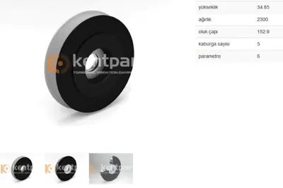 KENTPAR 126 Krank Kasnagı Dolu Fıesta Vı 206 307 Partner 1.4 Hdı 1.6 Hdı 05- G8d F6j Dv4td Dv6ted4 0515T0