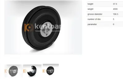 KENTPAR 101 Krank Kasnagı Crafter Lt35 T4 A6 S70 S80 V70 2.4d 2.5 Tdı 94-  Ael Ahd Anj Avr Bjm 074105251M