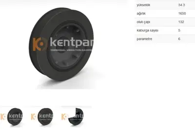 KENTPAR 108 Krank Kasnagı R19 Clıoı-Iı Megane I 1.9d 89- F8q 1230300Q1N 270899 80000205 7700864763 544000710 1230300QAN 7700107145 515501 60926957 4000701