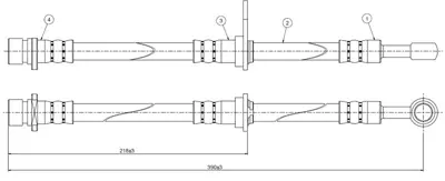 CAVO C800437A Fren Hortumu Arka Integra Da 1.5 46430SD2957 TF489 46430SD2958 46430SD2955 511237 1466SD2934 46430SD2954 1466SD2933 LH0133 1465S50010