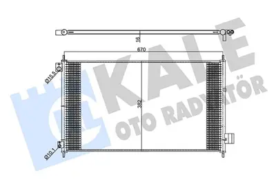 KALE 357990 Klıma Radyatoru Honda Accord Vıı 2.0 2.4 03-08 Kurutucusuz [brazıng Al Al] [650x 