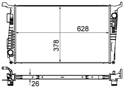 BEHR MAHLE CR845000S Su Radyatoru 505x960 Dacıa Duster 15 Dcı Eno:8mk376735181 8200880550 8MK376700241 15002005 8MK376735181 1093118 21170118 637614 346205 53138 490013N