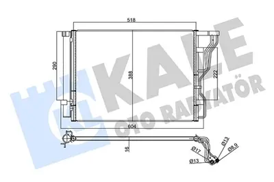 KALE 358730 Klıma Radyatoru Hyundaı İ40 I Condenser 