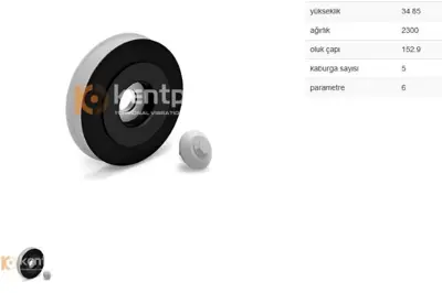 KENTPAR 1261S Krank Kasnagı Dolu Fıesta Vı 206 307 Partner 1.4 Hdı 1.6 Hdı 05- G8d F6j Dv4td Dv6ted4 Kıt 0515T0