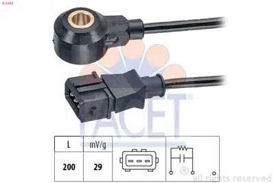 FACET 93244 Vuruntu Sensoru Toyota I20 I30 14crdı 39250-2A70