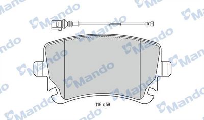 MANDO 015375 Arka Fren Dısk Balatası A8 6.0 W12 Os GDB1516 4F0698451K 5P1398 8E0698451P JZW698451M 602888 8DB355010971 4F0698451F 5SP1398 573219J
