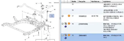 PSA 39064481 Z Rot On Sag Opel Astra K Yenı No 42705814 39064481 O526 LS9517 G72001 OPLS15334 SS9385 818056310 BD0106 PS4606R WG2040914