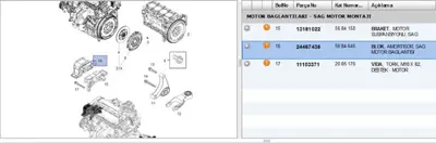 PSA 24467436 Motor Takozu On Sag Y17dt Combo C 5684646 684184 24467436 93183223 32013 2706194 1217900580 684183 V400345 206156465 9227880