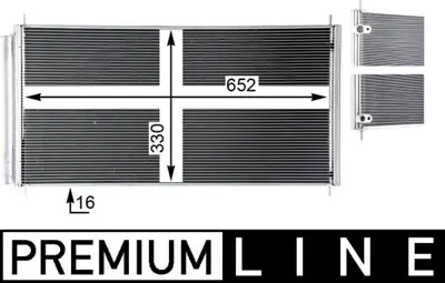 BEHR MAHLE AC799000P Klıma Radyatoru 135x780 Toyota Aurıs Nre15 Eno:8fc351343401 8845012290 8FC351343404 35838 8FC351310151 8845002410 TO5406 940036 AC799000S AC799000P TO5406D