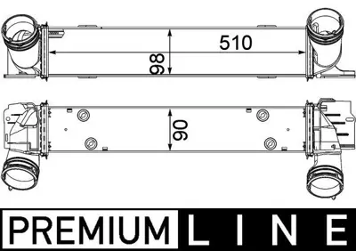 BEHR MAHLE 8ML376731791 Turbo Radyatoru 508x100x85 Bmw E81 E82 E87 E90 N47 D20 A Yn:Cı146000p BEHR 1751752491