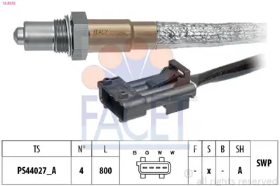 FACET 108335 Lambda Sensoru Ford Kuga I Volvo C30 C70 Iı S40 Iı 08 14 855678 7C906262AQ 30650109 22606262CB 7C906262AP 88971389 1326415 22606262CE 570515209909 6F906262P