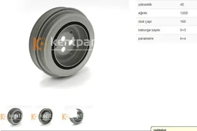 KENTPAR 161 Krank Kasnagı Boxer Iıı Jumper Transıt 2.2 Hdı Tdcı 06- Cyf Drf Srf P22dte 0515S9