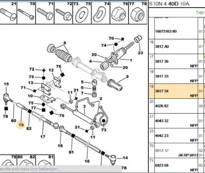 PSA 3817.34 Sag Rotıllı Kol Fırsat 381734 62940064 L28100 915913 3008074 PEES0780 11160310004 95PU02505 381732 95CI02505